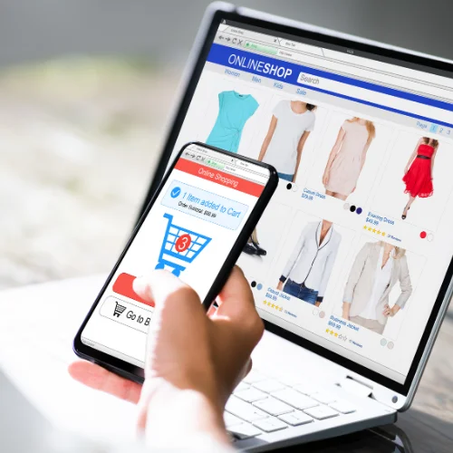 Online store owner tracking e-commerce inventory and sales data using Excel.